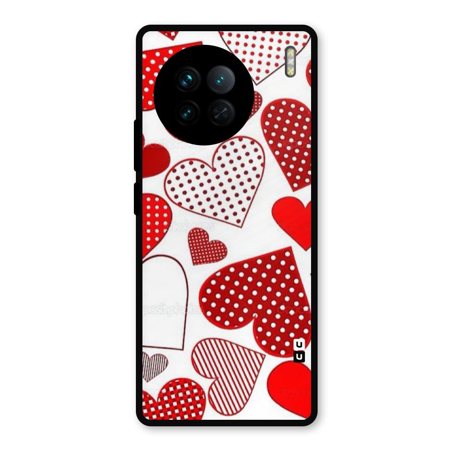 Style Hearts Metal Back Case for Vivo X90