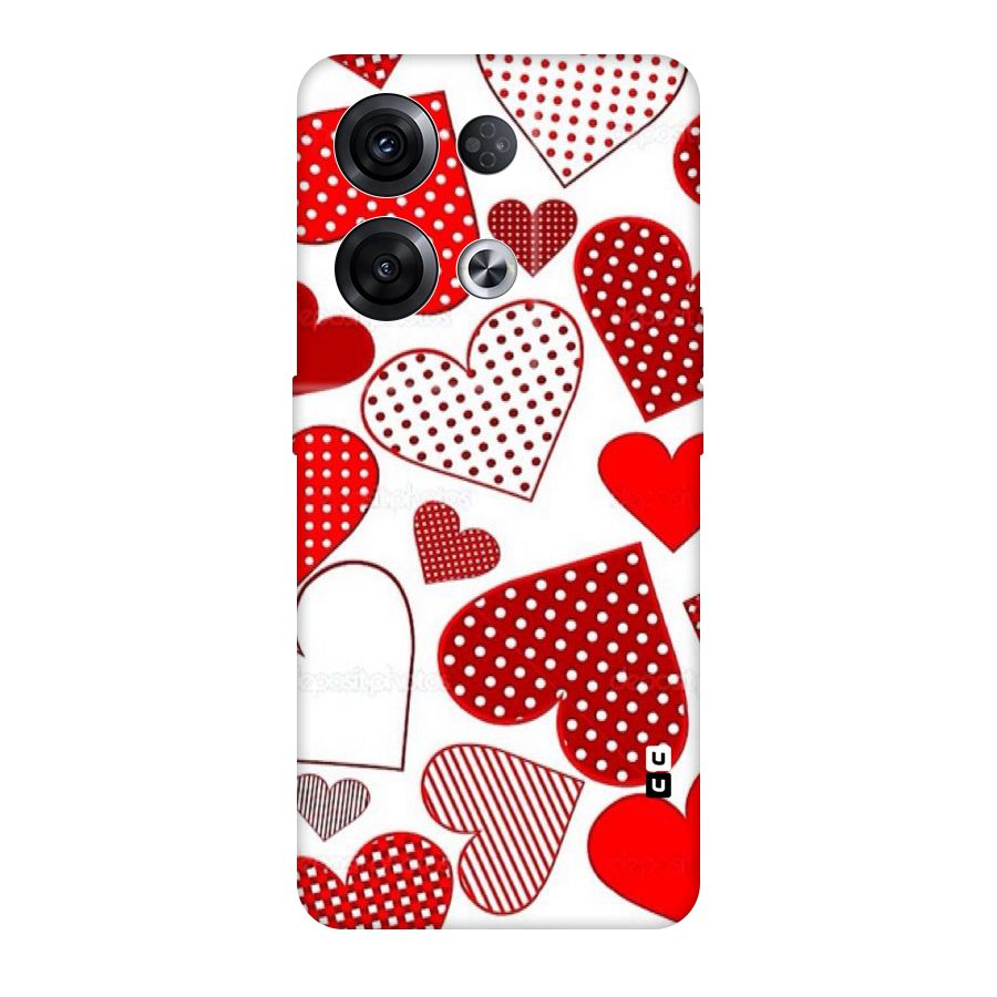 Style Hearts Original Polycarbonate Back Case for Oppo Reno8 Pro 5G