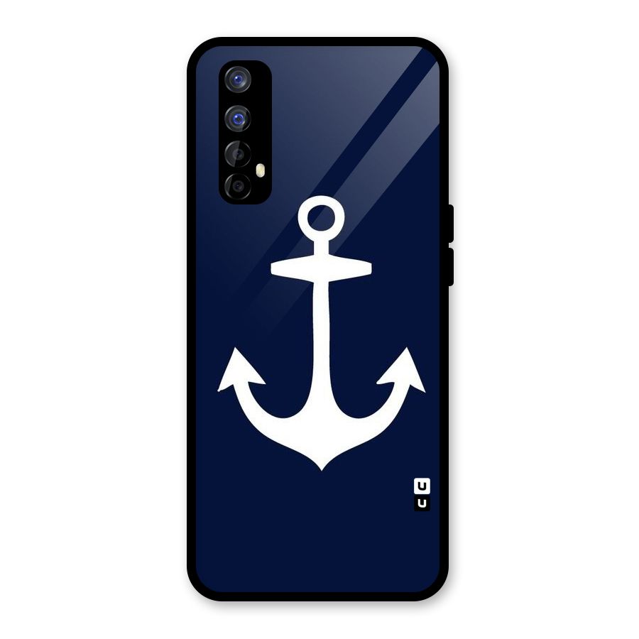 Stylish Anchor Design Glass Back Case for Realme Narzo 20 Pro