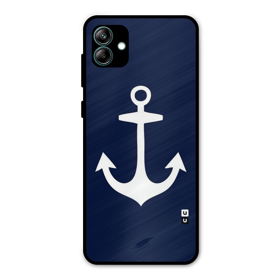Stylish Anchor Design Metal Back Case for Galaxy A04