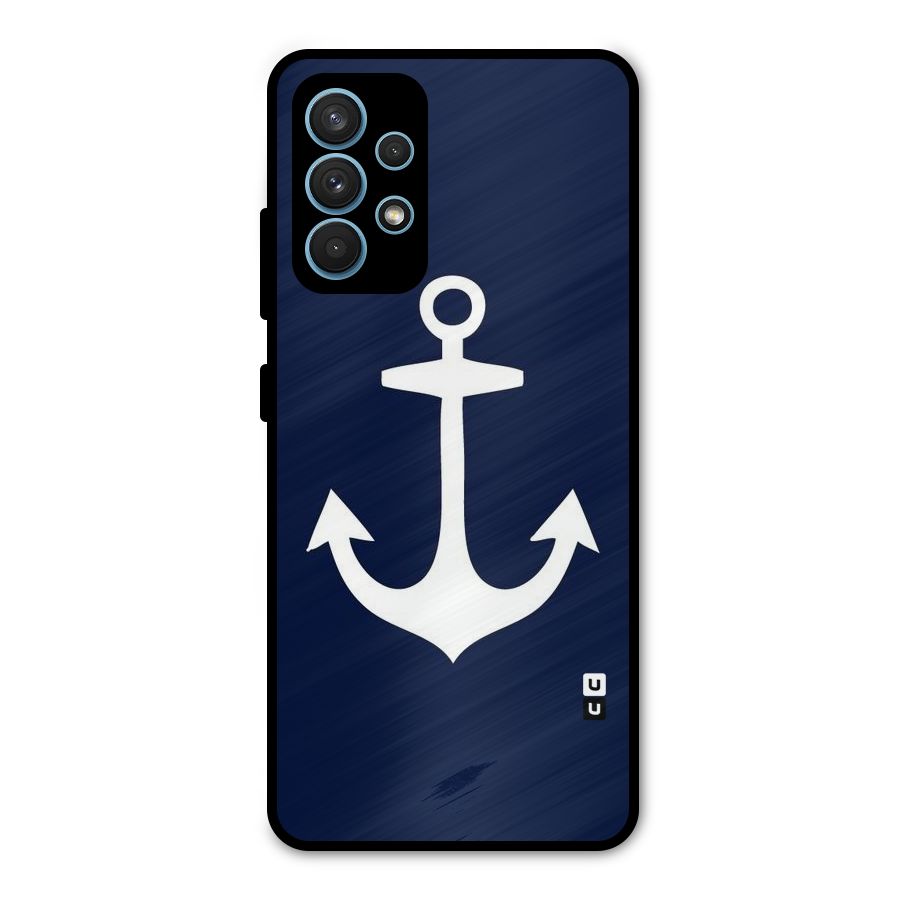 Stylish Anchor Design Metal Back Case for Galaxy A32