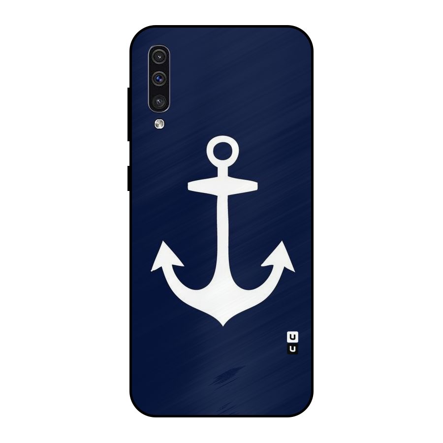Stylish Anchor Design Metal Back Case for Galaxy A50s