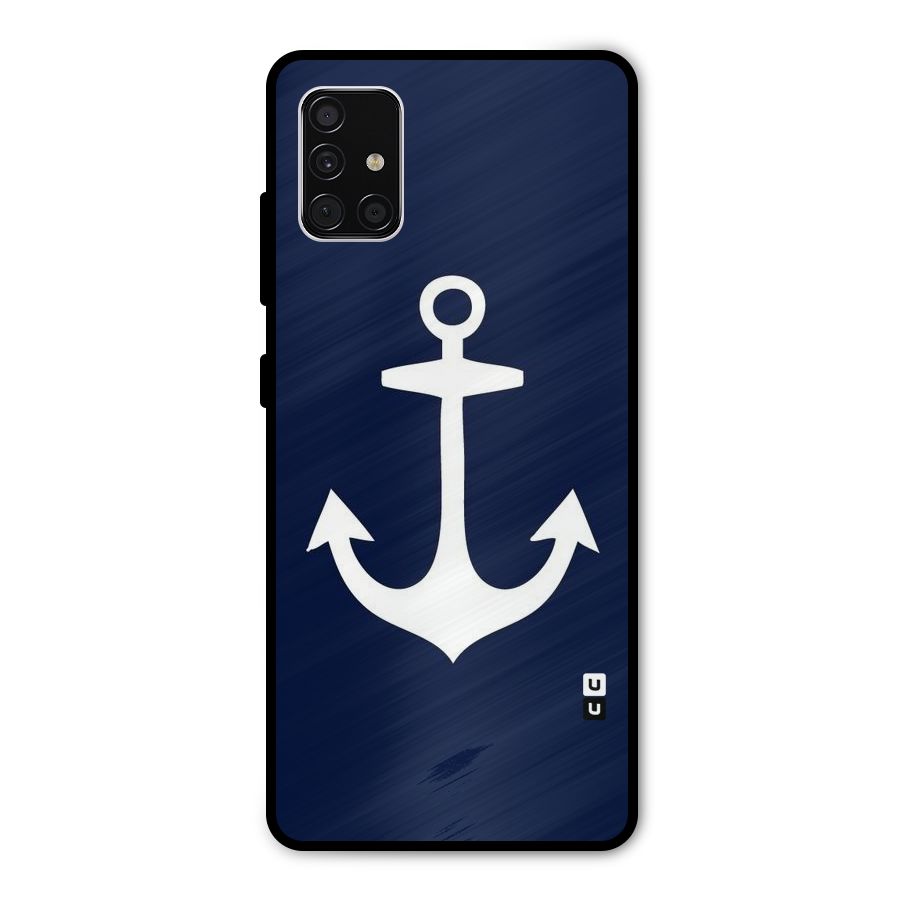 Stylish Anchor Design Metal Back Case for Galaxy A51