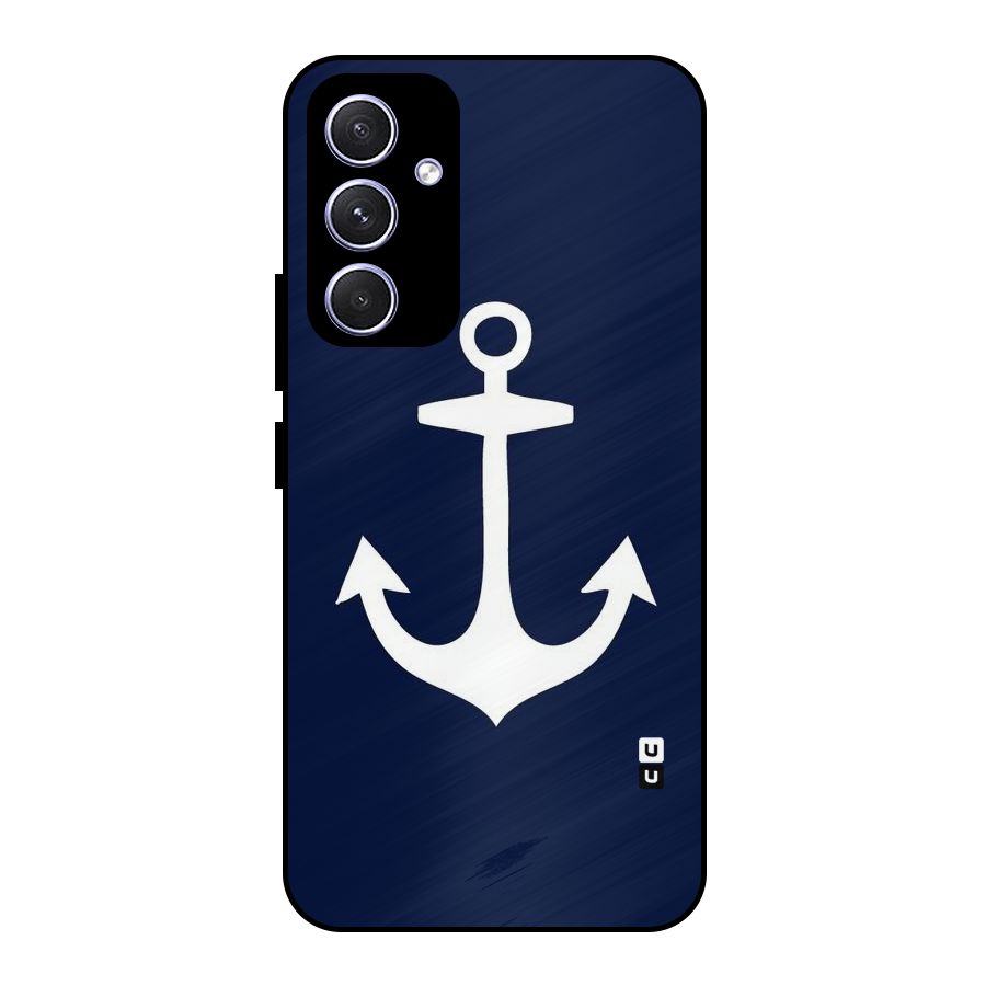 Stylish Anchor Design Metal Back Case for Galaxy A54