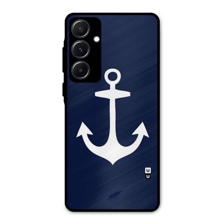 Stylish Anchor Design Metal Back Case for Galaxy A55