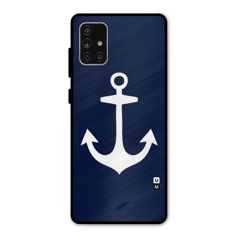 Stylish Anchor Design Metal Back Case for Galaxy A71