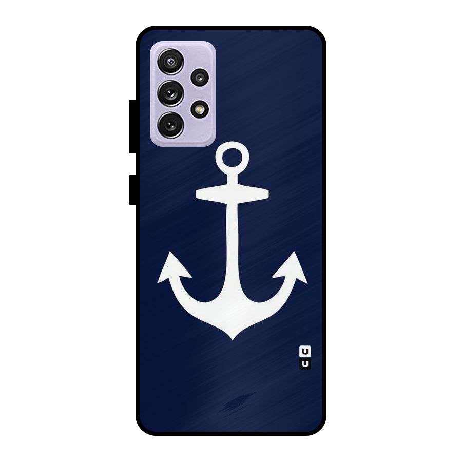 Stylish Anchor Design Metal Back Case for Galaxy A72