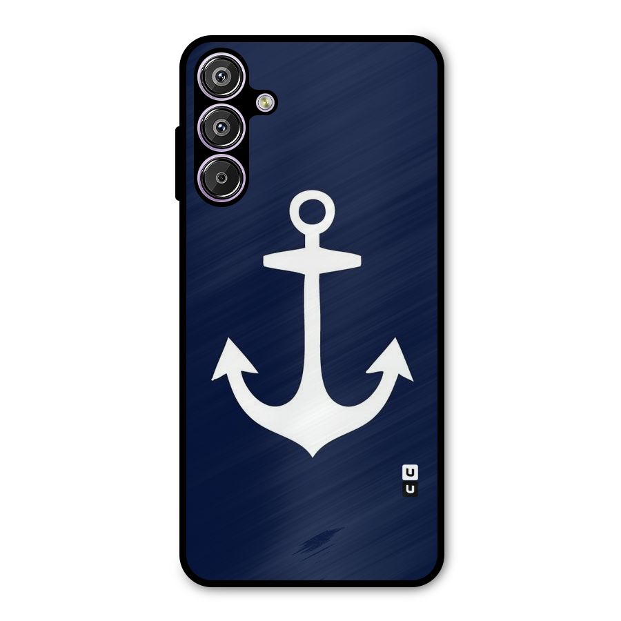 Stylish Anchor Design Metal Back Case for Galaxy M15