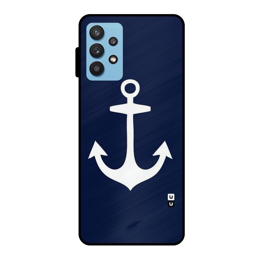 Stylish Anchor Design Metal Back Case for Galaxy M32 5G