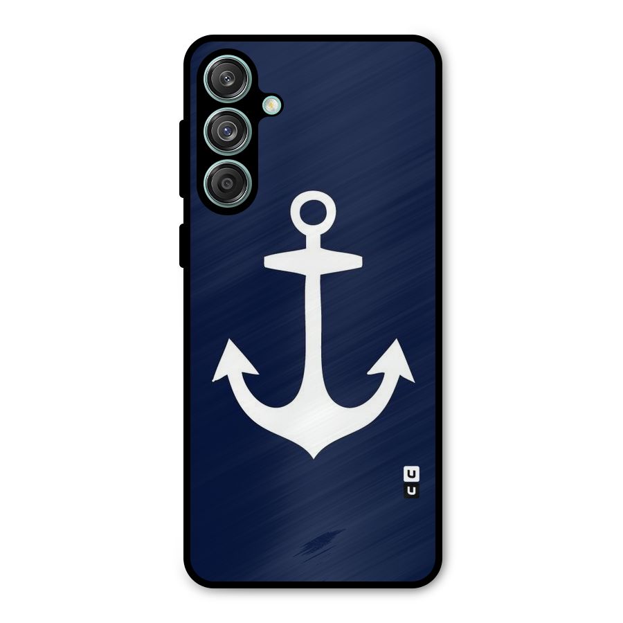 Stylish Anchor Design Metal Back Case for Galaxy M55 5G