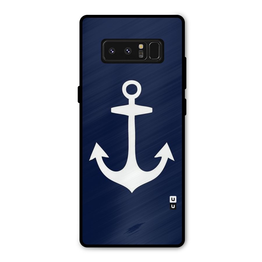 Stylish Anchor Design Metal Back Case for Galaxy Note 8