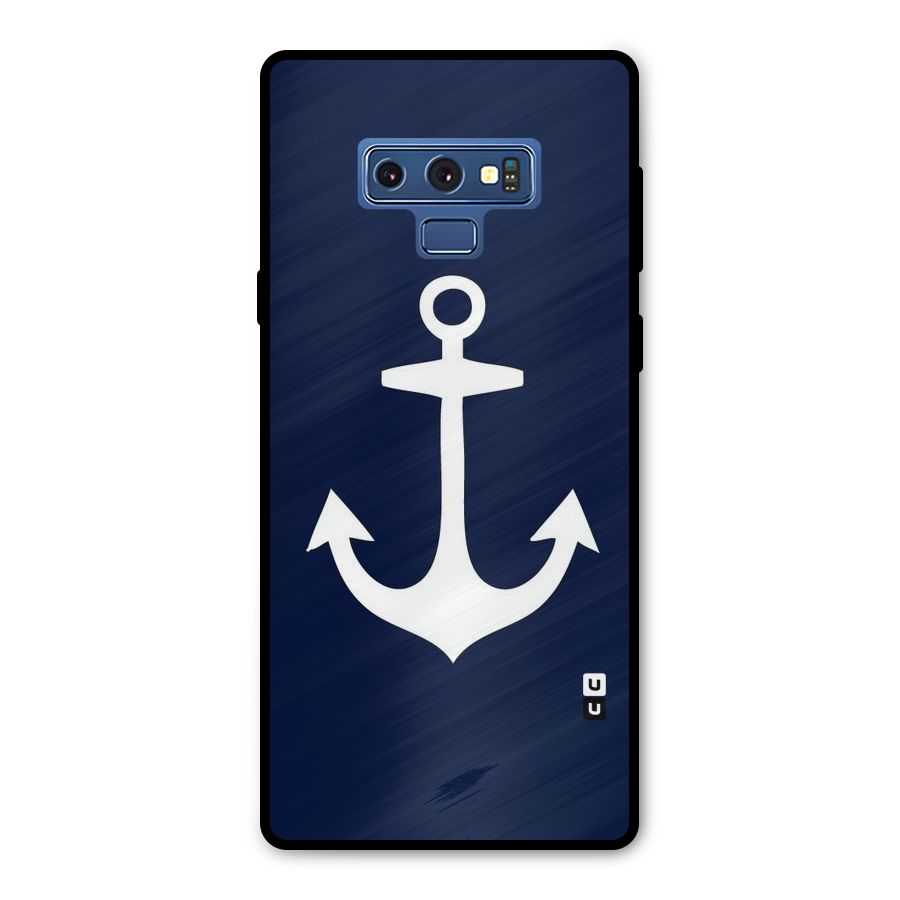 Stylish Anchor Design Metal Back Case for Galaxy Note 9