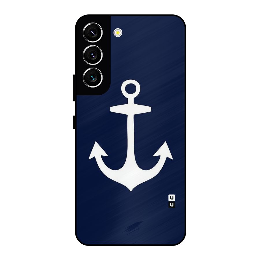 Stylish Anchor Design Metal Back Case for Galaxy S22 5G