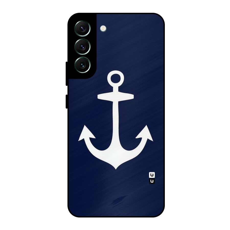 Stylish Anchor Design Metal Back Case for Galaxy S22 Plus 5G