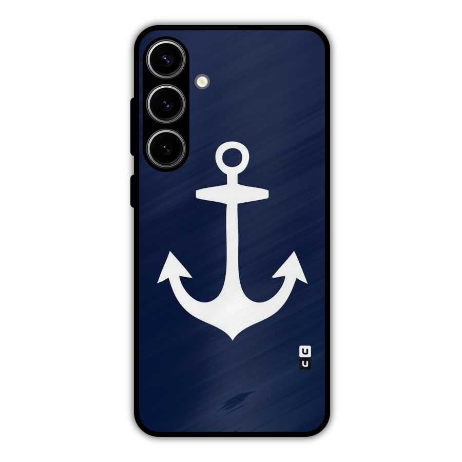 Stylish Anchor Design Metal Back Case for Galaxy S24 Plus
