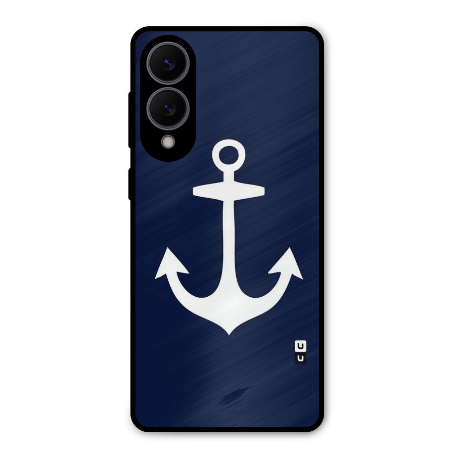 Stylish Anchor Design Metal Back Case for Galaxy S25 Edge