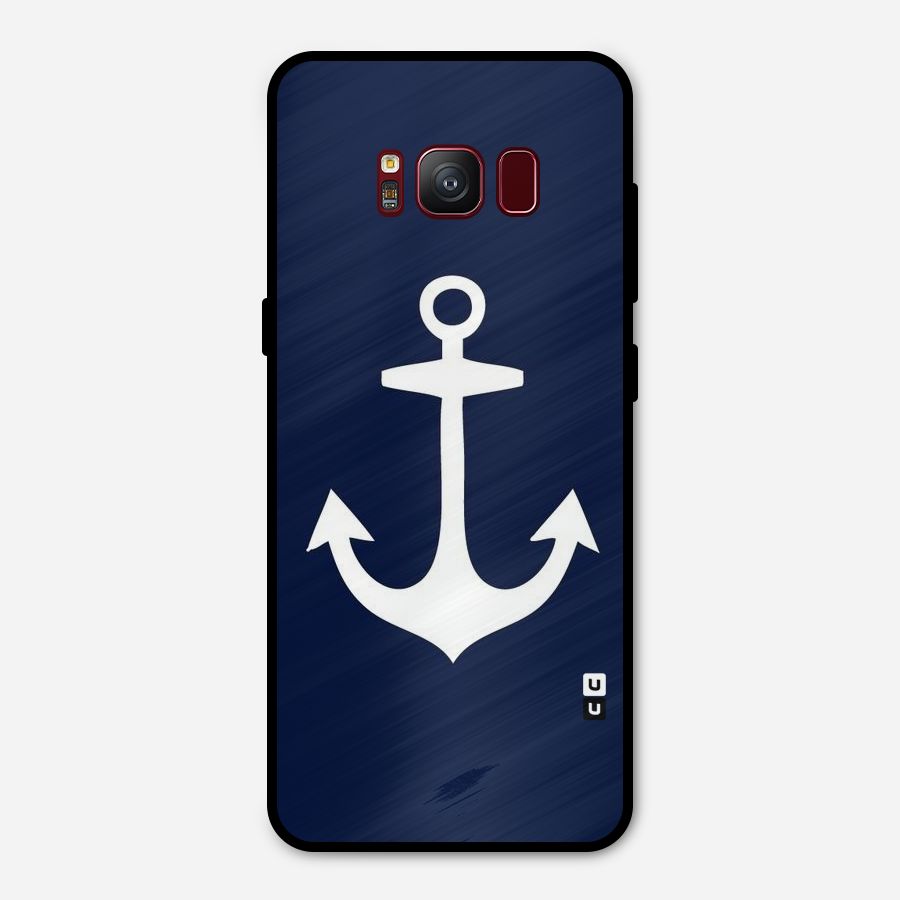Stylish Anchor Design Metal Back Case for Galaxy S8