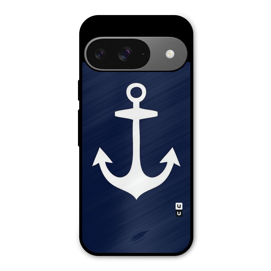 Stylish Anchor Design Metal Back Case for Google Pixel 9