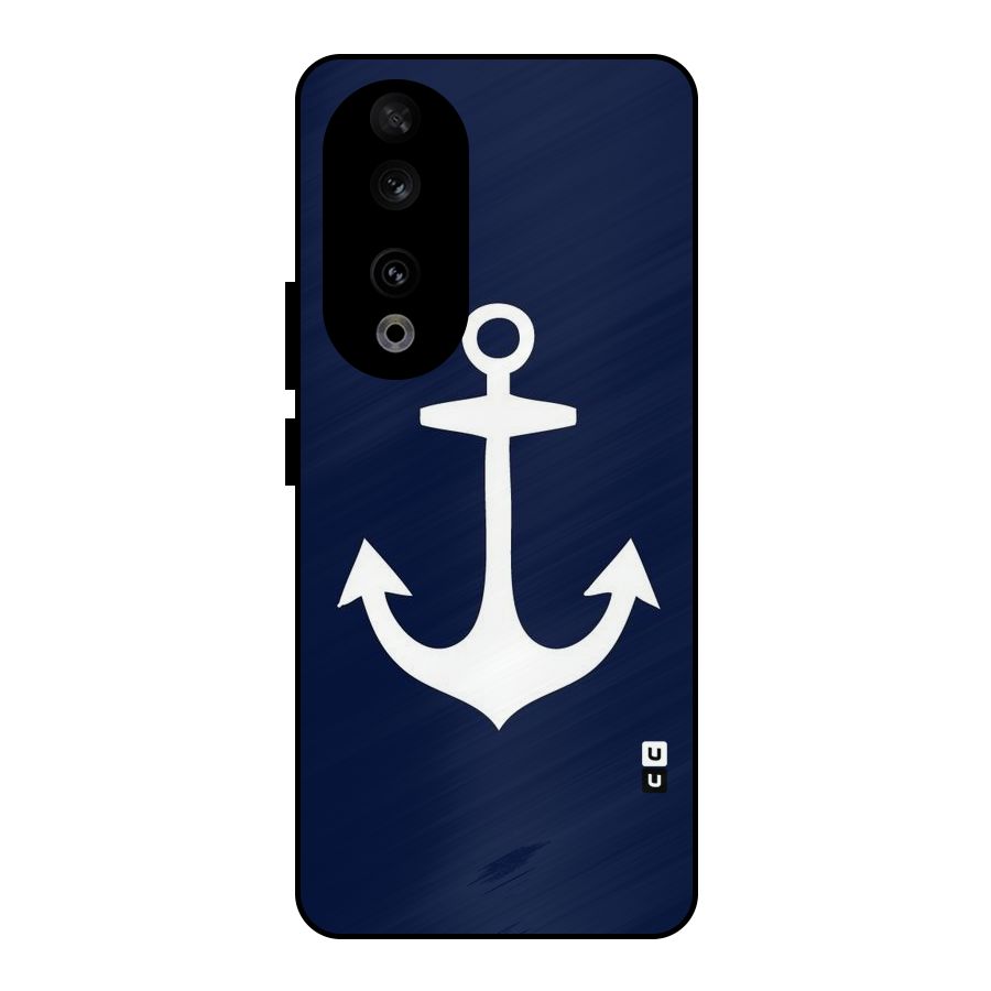 Stylish Anchor Design Metal Back Case for Honor 90
