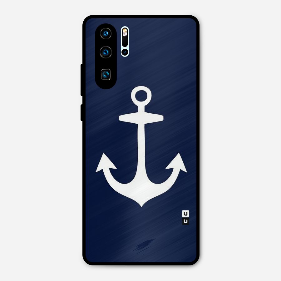 Stylish Anchor Design Metal Back Case for Huawei P30 Pro