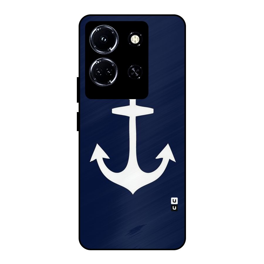 Stylish Anchor Design Metal Back Case for Infinix Note 30 5G