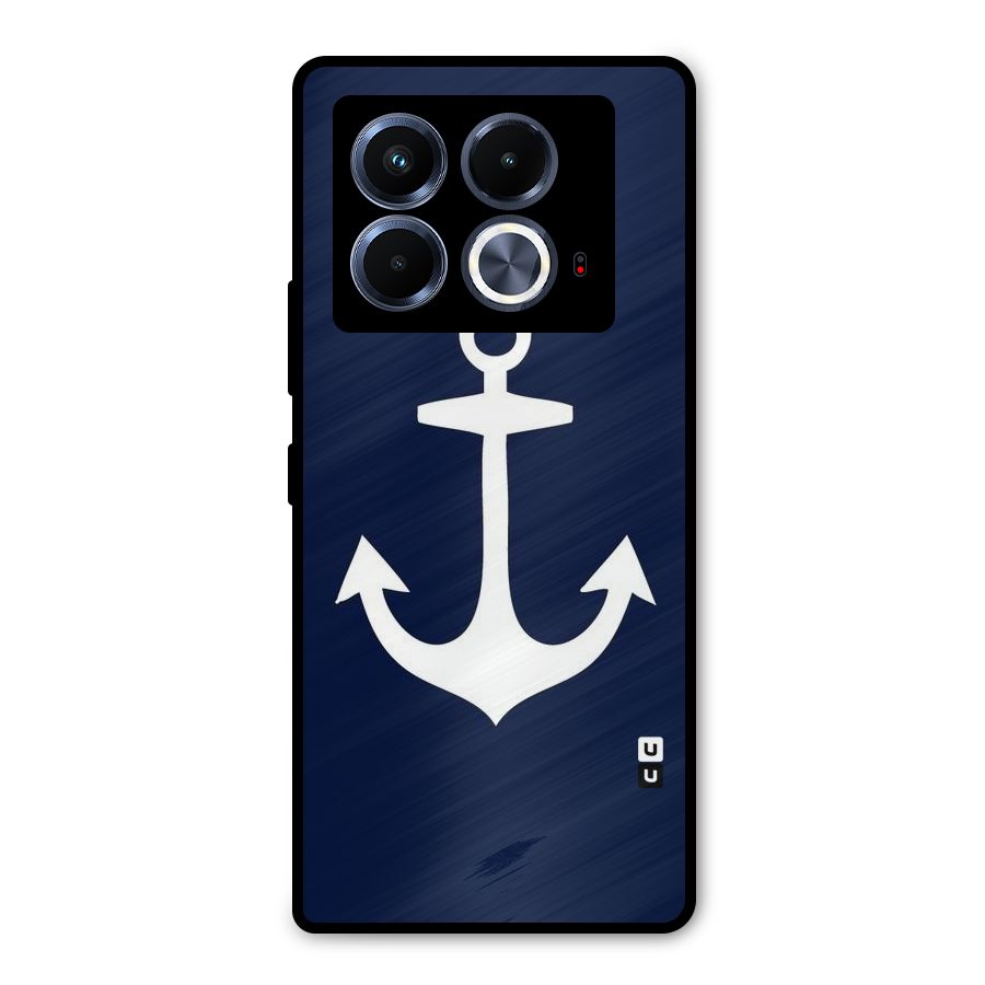 Stylish Anchor Design Metal Back Case for Infinix Note 40 5G
