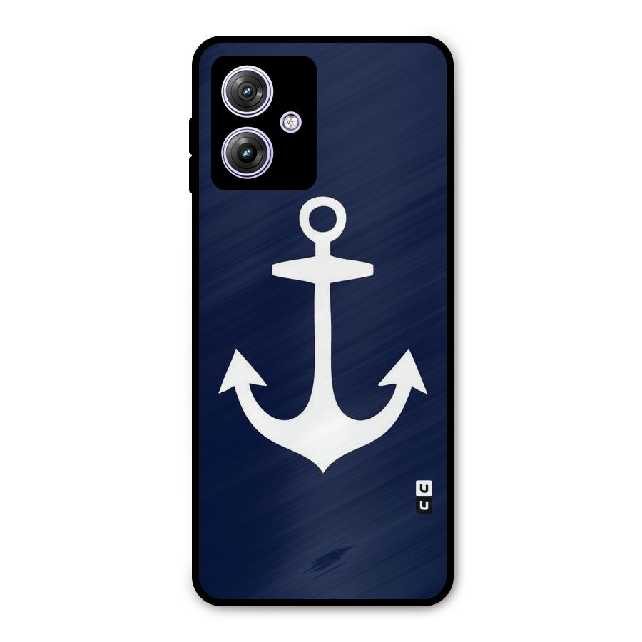 Stylish Anchor Design Metal Back Case for Moto G64