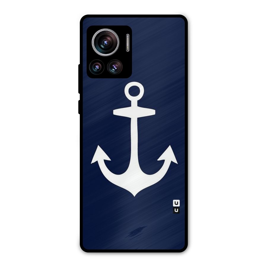 Stylish Anchor Design Metal Back Case for Motorola Edge 30 Ultra