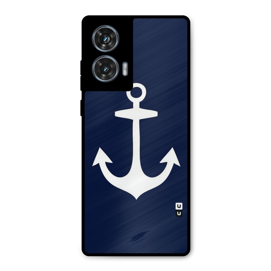 Stylish Anchor Design Metal Back Case for Motorola Edge 50 Fusion