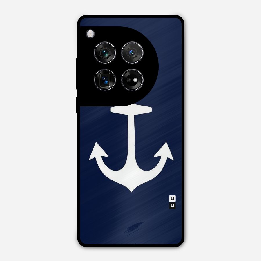 Stylish Anchor Design Metal Back Case for OnePlus 12