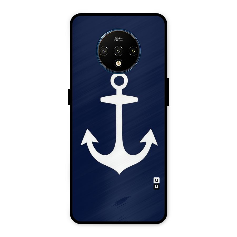 Stylish Anchor Design Metal Back Case for OnePlus 7T