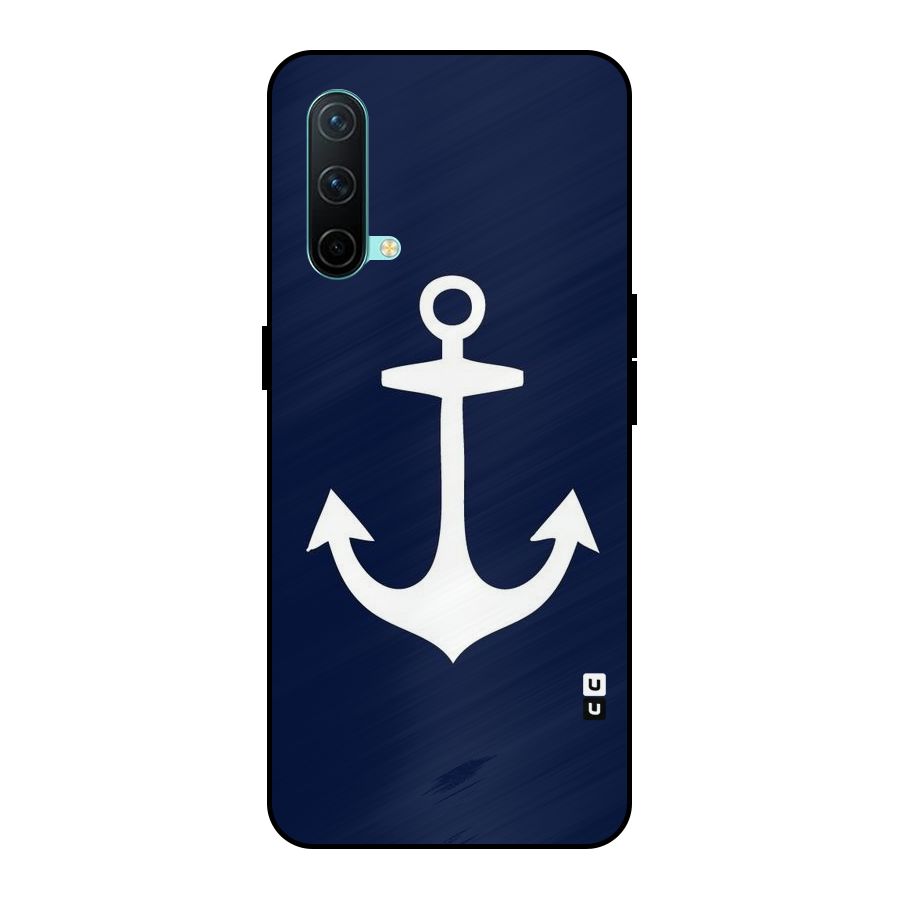 Stylish Anchor Design Metal Back Case for OnePlus Nord CE 5G