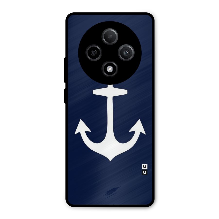 Stylish Anchor Design Metal Back Case for Oppo F27 Pro Plus
