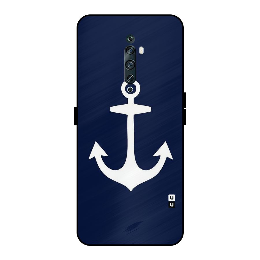 Stylish Anchor Design Metal Back Case for Oppo Reno2 Z