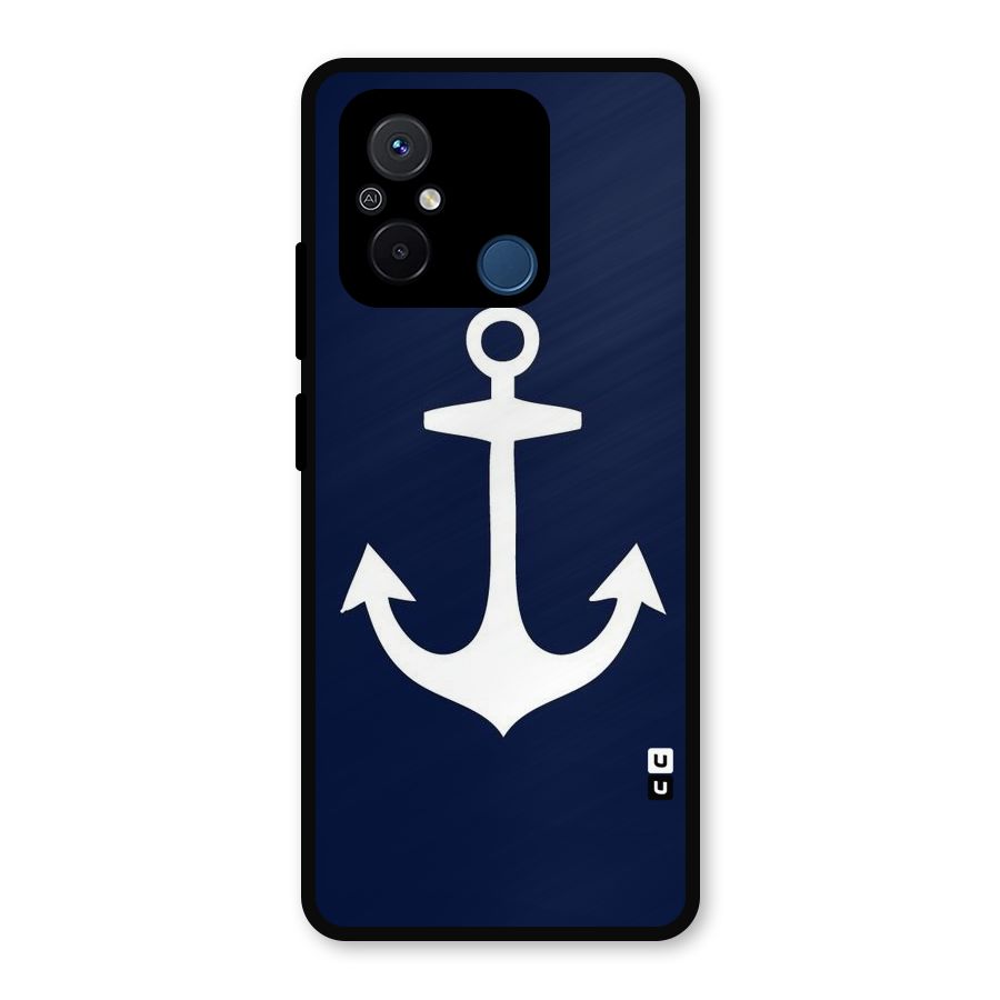 Stylish Anchor Design Metal Back Case for Poco C55