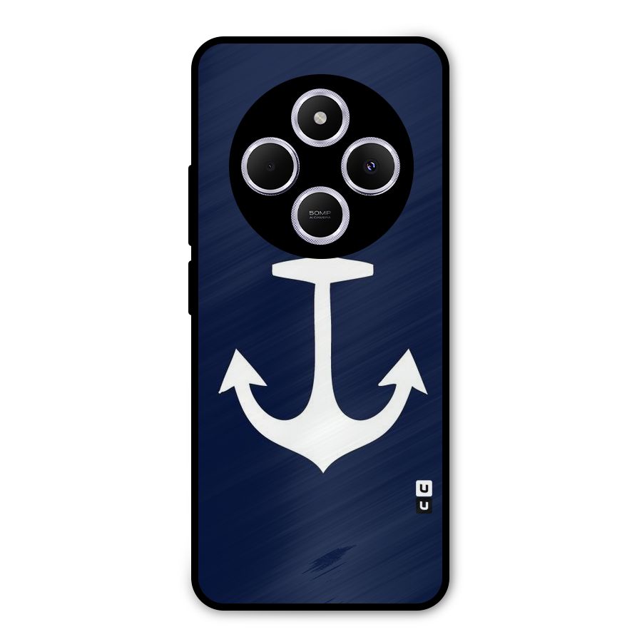 Stylish Anchor Design Metal Back Case for Poco C75 5G