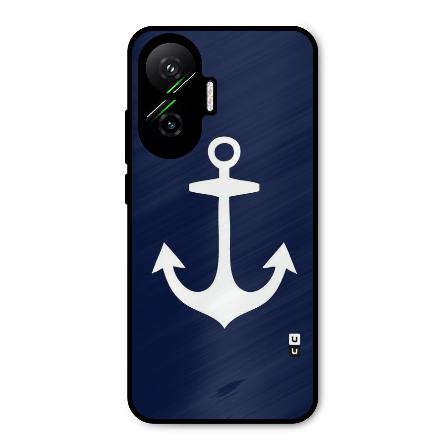 Stylish Anchor Design Metal Back Case for Poco F7