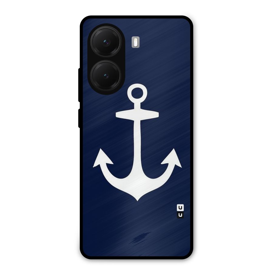 Stylish Anchor Design Metal Back Case for Poco X7 Pro