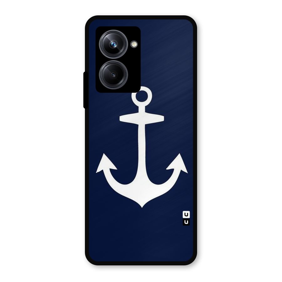 Stylish Anchor Design Metal Back Case for Realme 10 Pro