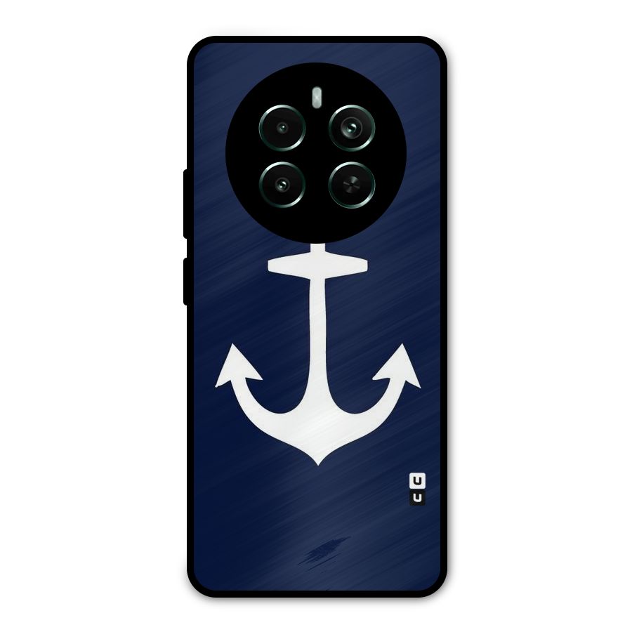 Stylish Anchor Design Metal Back Case for Realme 12 Pro Plus