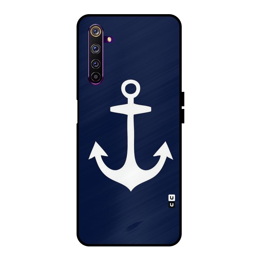 Stylish Anchor Design Metal Back Case for Realme 6 Pro