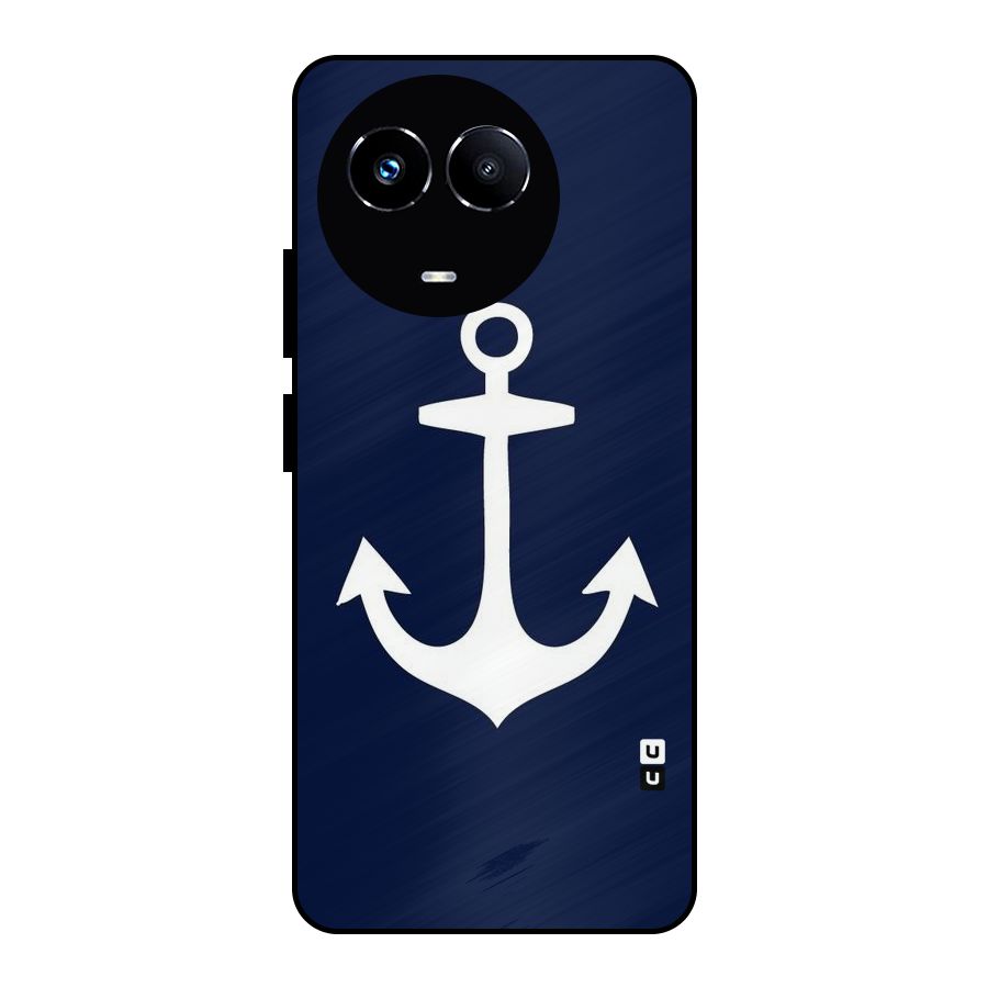Stylish Anchor Design Metal Back Case for Realme Narzo 60X