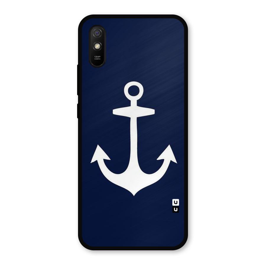 Stylish Anchor Design Metal Back Case for Redmi 9i