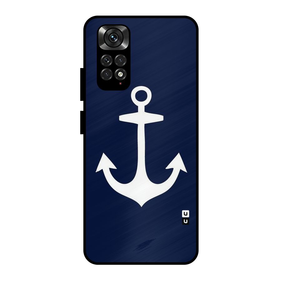 Stylish Anchor Design Metal Back Case for Redmi Note 11 Pro