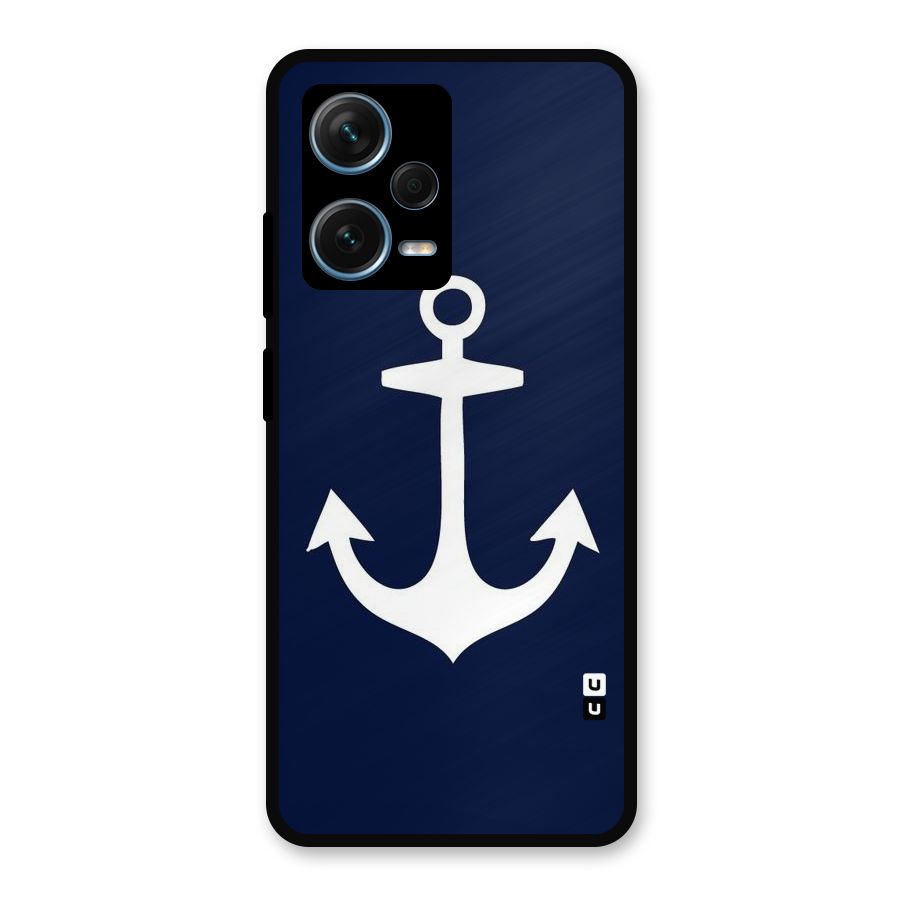 Stylish Anchor Design Metal Back Case for Redmi Note 12 Pro Plus 5G