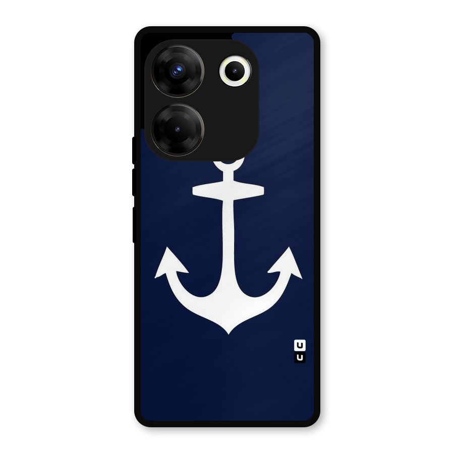 Stylish Anchor Design Metal Back Case for Tecno Camon 20 Pro