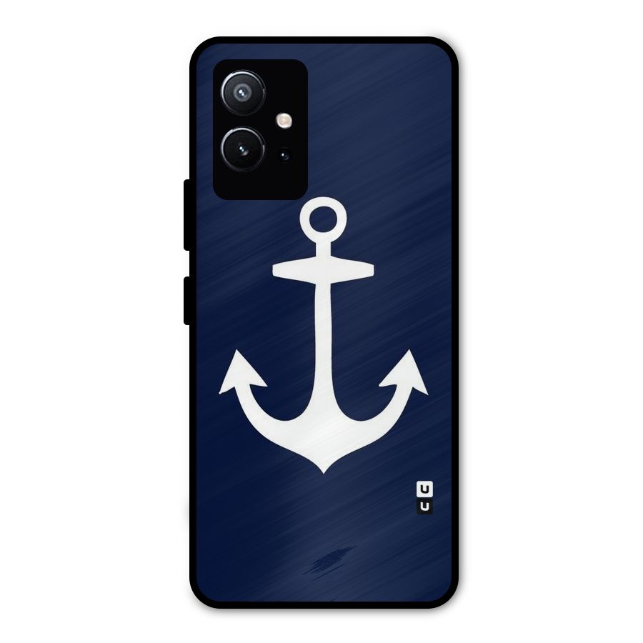 Stylish Anchor Design Metal Back Case for Vivo T1 5G