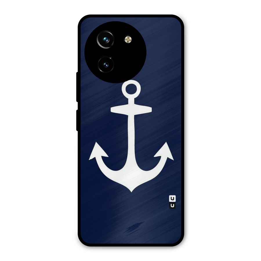 Stylish Anchor Design Metal Back Case for Vivo T3x