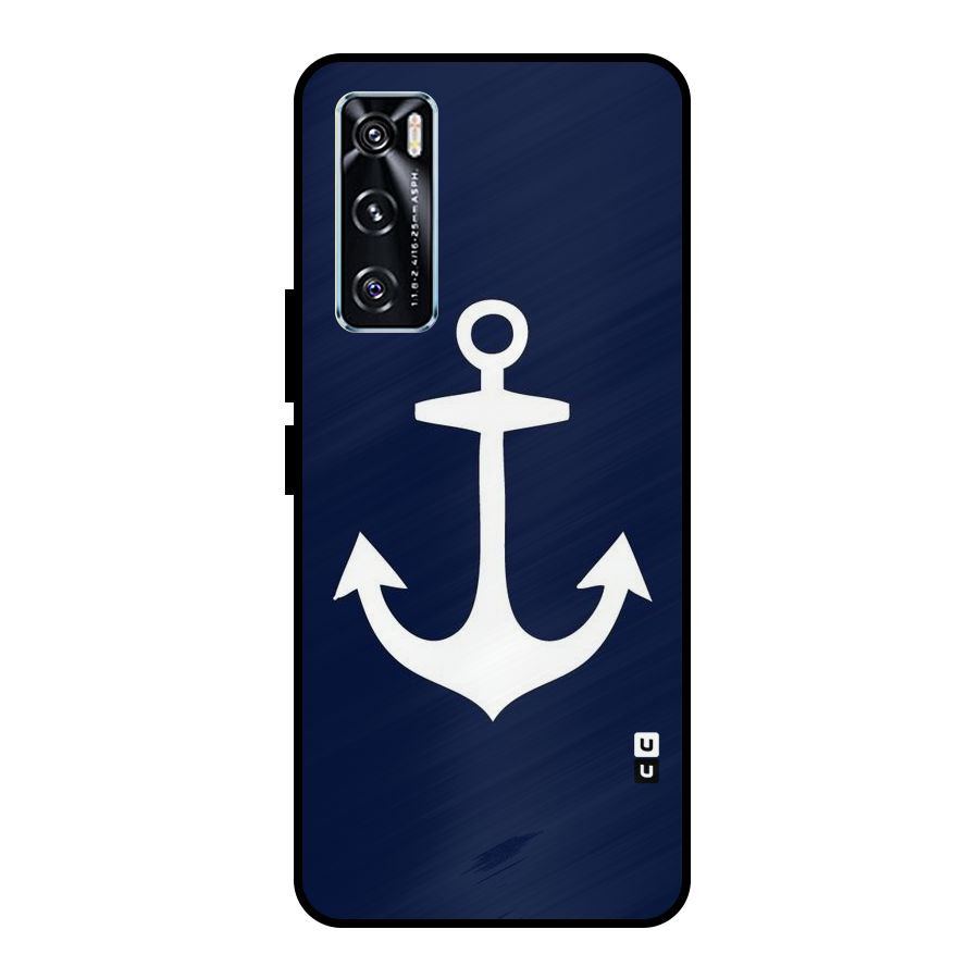 Stylish Anchor Design Metal Back Case for Vivo V20 SE
