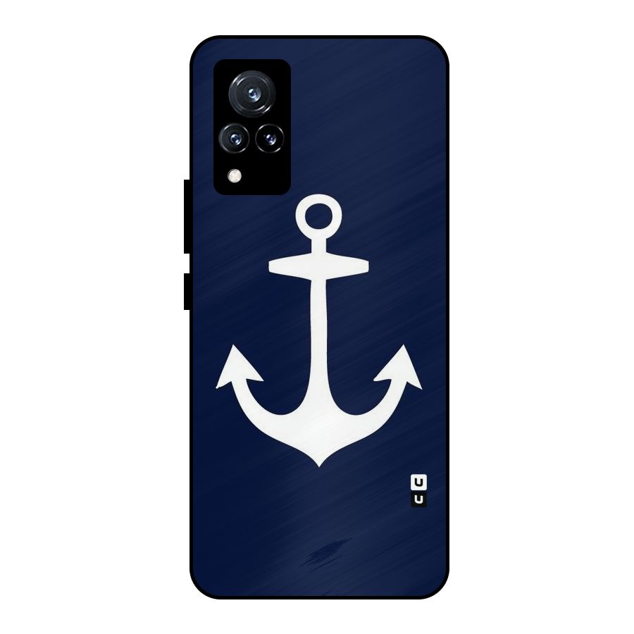 Stylish Anchor Design Metal Back Case for Vivo V21 5G